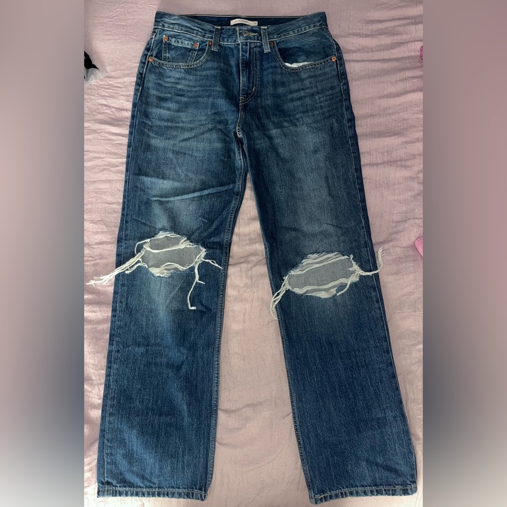 Levi's Blue Straight Leg Jeans
